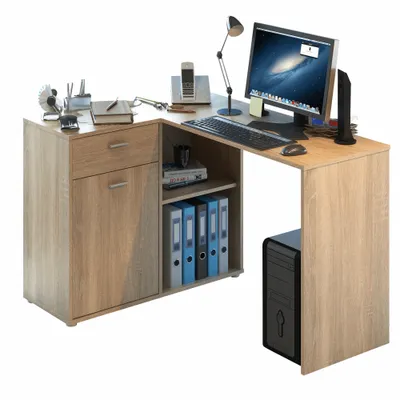 Obrázok produktu pre MOB, Rohový PC stolík - Kalimoro (dub sonoma)
