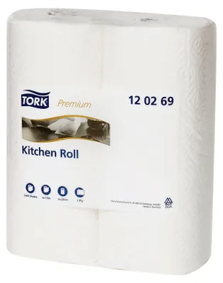 Produktbild von Tork Extra Saugfähige Küchenrolle, Papier, Weiß, 400 mm, 600 mm, 230 mm, 4,2 kg