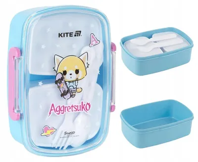 Produktbild von KITE Lunchbox Brotzeitbox mit Besteck 750ml Lila Kinder