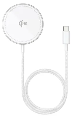 Zdjęcie produktu dla Magnetyczna ładowarka Mini4 (P10278200S11-00) USB-C, Qi2, 15 - Frost Silver