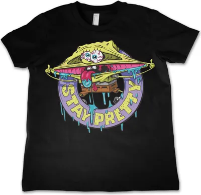 Produktbild von SpongeBob - Stay Pretty Kids T-Shirt - 4Years-XS - Black