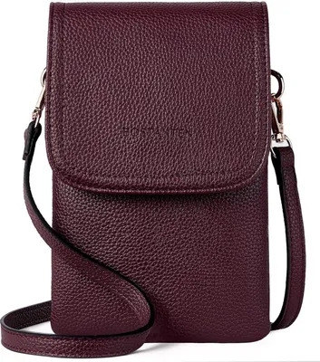 Produktbild von BOSTANTEN Handytasche Umhängetasche Damen Kunstleder Rot 6,5 Zoll