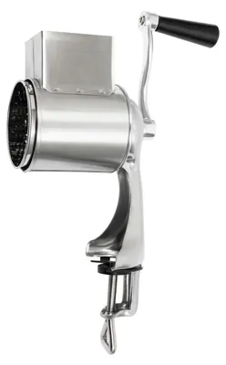 Produktbild von Manueller Reibe, Edelstahl, 5 Trommelklingen, Silber