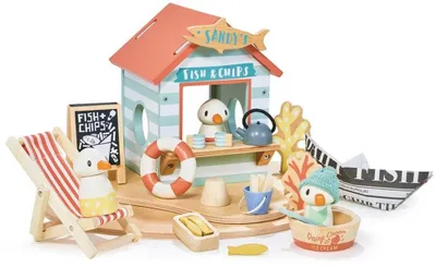 Immagine prodotto di Tender Leaf Toys Strandhaus Sandy, Spielzeug aus Holz, für Kinder 7508379