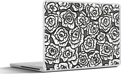 Produktbild von MuchoWow® Laptop Aufkleber Sticker Cover Mädchen - Rosen - Schnittmuster - Mädchen - Kinder - Baby 25x18 cm - Laptop-Deko