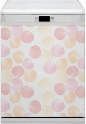 Produktbild von Dekorative Magnetmatte Küche Geschirrspüle 60x80 cm  Magnet für Spülmaschine  - Pastellpunkte
