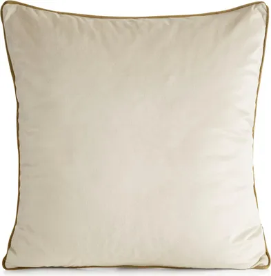 Produktbild von EUROFIRANY | Kissenbezug - 60 x 60 cm - hellbeige Kissenhülle - Velvet