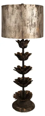 Obrázek produktu pro Stolní lampa Clayre & Eef Ø 30x81 cm Hnědý kov