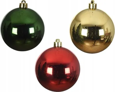 Produktbild von Christbaumkugeln bunt in der Tube, 10er Set, 6 cm