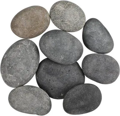 Image de Lot haut de gamme composé de 9 pierres décoratives plates en pierre synthétique, 5-7 cm, pour l'artisanat et la décoration de jardin