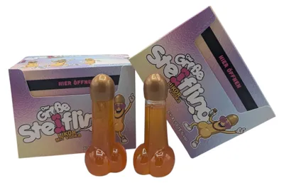 Produktbild von 6x4cl Vanille Maracuja Shots – Der Große Steifling Likör mit Vodka 15% Vol