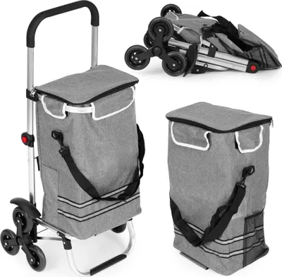 Produktbild von Faltbarer Einkaufswagen, 30 l, Dreifachräder, Thermotasche