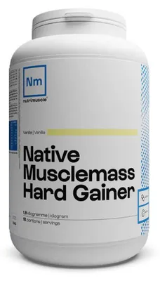 Image de Gainers - Nutrimuscle - Native musclemass hard gainer (1,8kg) - Saveur Vanille