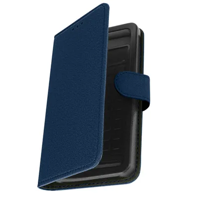 Immagine prodotto di Avizar, custodia pieghevole universale con portamonete per smartphone taglia L, blu notte