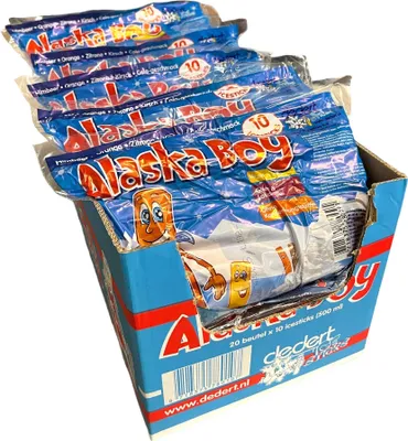 Produktbild von Alaska Boy Wassereis Blau | Stangeneis Vegan 10 x 50ml (20er Pack)