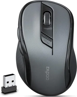 Obrázok produktu pre Viacrežimová bezdrôtová myš bezdrôtová myš snímač 1600 DPI 12 mesiacov životnosť batérie tiché tlačidlá ergonomická pre pravákov PC a Mac