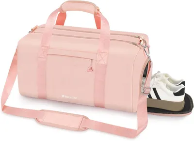 Produktbild von Sporttas mit 35 Liter Volumen, faltbar, mit Schuhfach und Nassfach, kleine Reisetasche für Damen und Herren