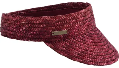 Seeberger Strohborte Schirm Visor in rot