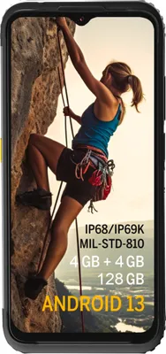 Produktbild von AGM H6 Lite, 16,6 cm (6.52"), 8 GB, 128 GB, 50 MP, Android 13, Schwarz, Grau