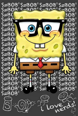 Obrázek produktu pro SpongeBob – I Love Nerds – 61 x 91,5 cm – plakát