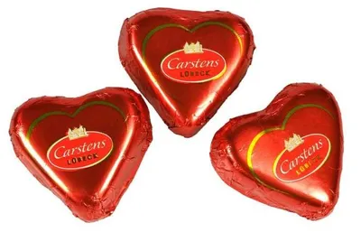 Produktbild von Carstens Lübecker Edelmarzipan Herzen 160x12,5g