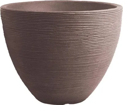 Produktbild von Blumentopf 'Rillen' Pflanzgefäß Übertopf ø40cm x H31cm aus Kunststoff