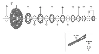 Produktbild von SHIMANO Ritzel für CS-R7100 13 Zähne - 13 Zähne