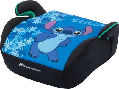 Produktbild von Bebeconfort Disney Gaia i-Safe, Reboarder Kindersitz, 6–12 Jahre,128–150 cm, Disney Stitch Sitzerhöhung, Leicht, Einfache Gurtinstallation, Fun Stitch