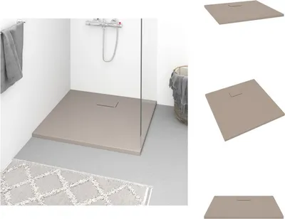 Produktbild von vidaXL Duschwanne SMC Braun 90x80 cm -  Duschwannen