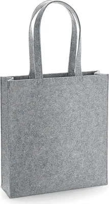 Image de BagBase BG723 | Tote Bag Felt 37 x 41 x 11,5 cm - Couleur : Grey Melange - Taille : One Size