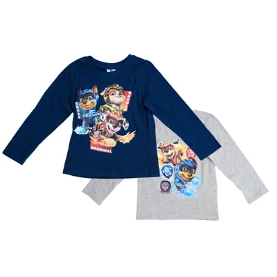 Produktbild von Kinder T-Shirt mit langen Ärmeln 2 Stück PAW PATROL, blau/grau - verschiedene Größen Größe: 122 - 128
