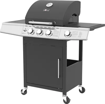 Zdjęcie produktu dla Grill Gazowy El Fuego Miami 3+1 Żeliwny Ruszt 11.5Kw Podwójna Pokrywa