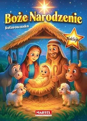 Immagine prodotto di Libro da colorare A4 presepe con adesivi Martel