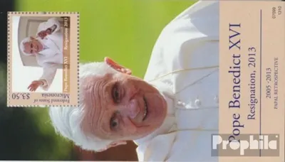 Produktbild von Briefmarken Mikronesien 2013 Mi Block232 (kompl.Ausg.) postfrisch Amtsverzicht Papst Benedikt XVI.
