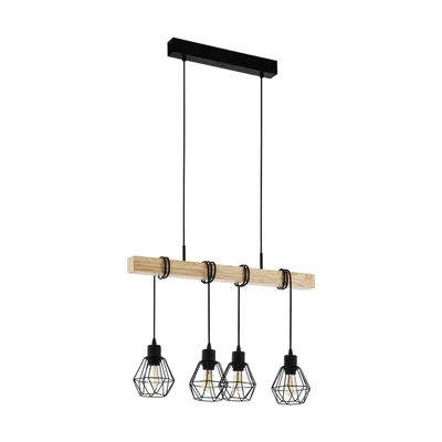 Obrázek produktu pro Závěsné svítidlo, 4 x E27/60W, TOWNSHEND 5