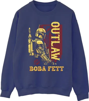 Produktbild von Star Wars - "The Book Of Boba Fett" Sweatshirt für Herren BI43970 (M) (Marineblau)