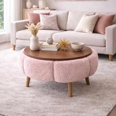 Produktbild von Hanah Home, Hochwertiger Nesting Tisch (3 Teile) - Saphir Eiche, 100% Melamin, 60 cm
