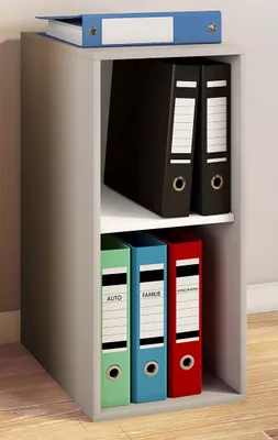 Produktbild von VCM Holzregal stehend | platzsparender Aktenschrank | Maße ca. H. 74 x B. 35 x T. 37 cm | Elegantes Regal | Büroregal – Lona I 2f