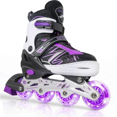 Produktbild von Verstellbare Inline-Skates für Kinder mit leuchtenden Rollen