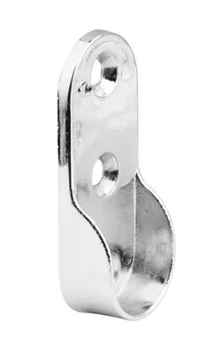 Obrázek produktu pro Držák oválné šatní tyče 30x15mm, chrom, 2 ks