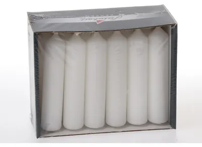 Produktbild von Pyramidenkerzen Weiß 95 x Ø 20 mm, 18 Stück