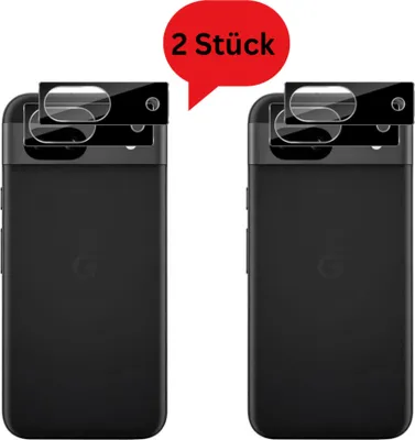 Produktbild von CLM-Tech 2X Kameraschutz kompatibel mit Google Pixel 8a Kameraglas Panzerfolie Panzerglas Crystal Clear Kameraschutzfolie 9H Glas Schutz Glas Linse Schutzglas Folie kristallklar 2X Stück