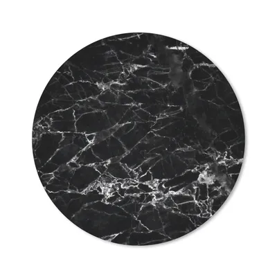Produktbild von MuchoWow® Mauspad Mousepad Marmor - Stein - Schwarz - Weiß 50x50 cm - Mousepads - Maus Mat - Pad - Mausunterlage - Vinyl