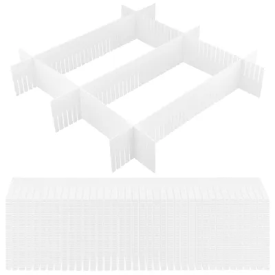Schubladenteiler 50 Stk., 38x7 cm, Kunststoff, verstellbar