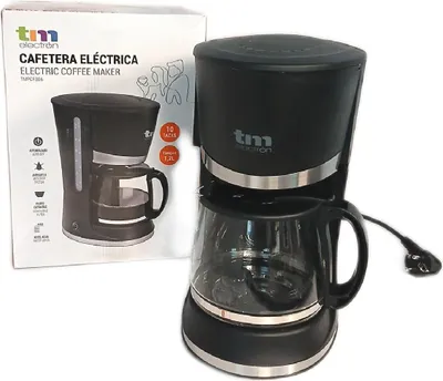 Produktbild von TM Electron TMPCF006, Filterkaffeemaschine, 1,2 l, Gemahlener Kaffee, 800 W, Schwarz