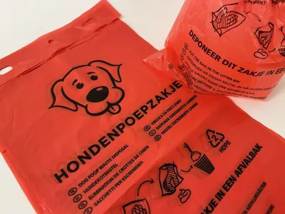 Produktbild von Hundekotbeutel mit Aufhängelöchern | 10x500 Stück | Rot