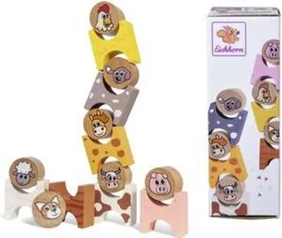 Immagine prodotto di Eichhorn gioco di impilamento in legno animali della fattoria 14dlg.