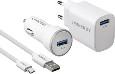 Produktbild von SBS Reise-Ladeset 3 in 1 USB-C