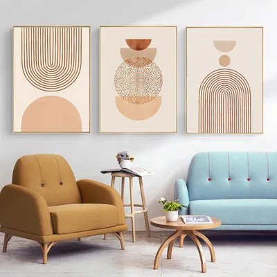Obrázek produktu pro Sada tří abstraktních plakátů, rozměr 40 x 60 cm, bez rámu