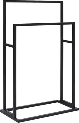 Obrázok produktu pre vidaXL Stojan na uteráky voľne stojaci čierny 48x24x78,5 cm Žehlička